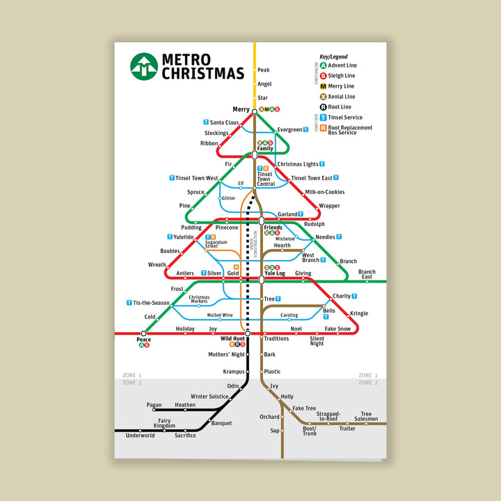 Metro Christmas Card