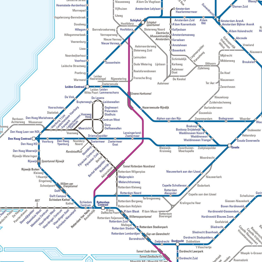 Dutch Rail Map 4e