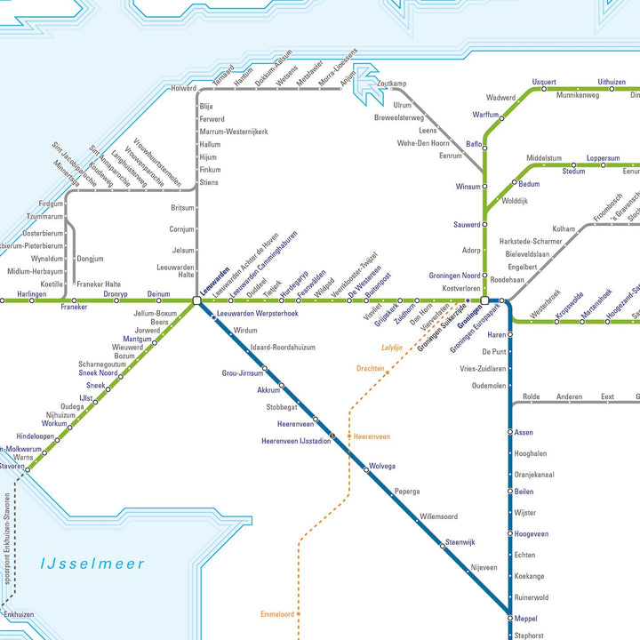 Dutch Rail Map 4e