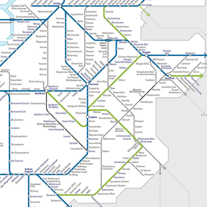 Dutch Rail Map 4e