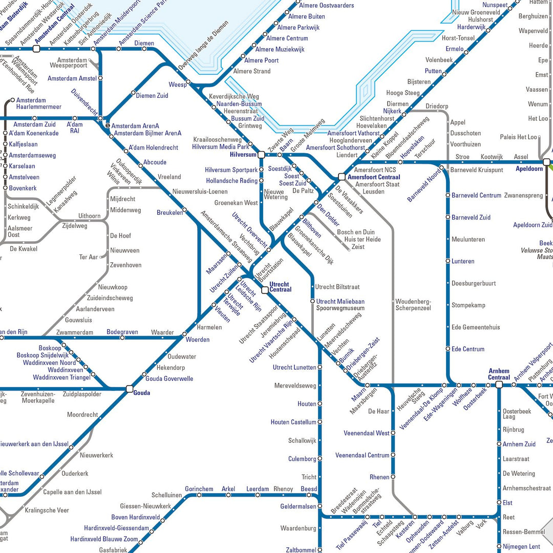 Dutch Rail Map 4e