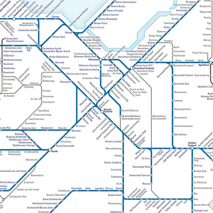 Dutch Rail Map 4e