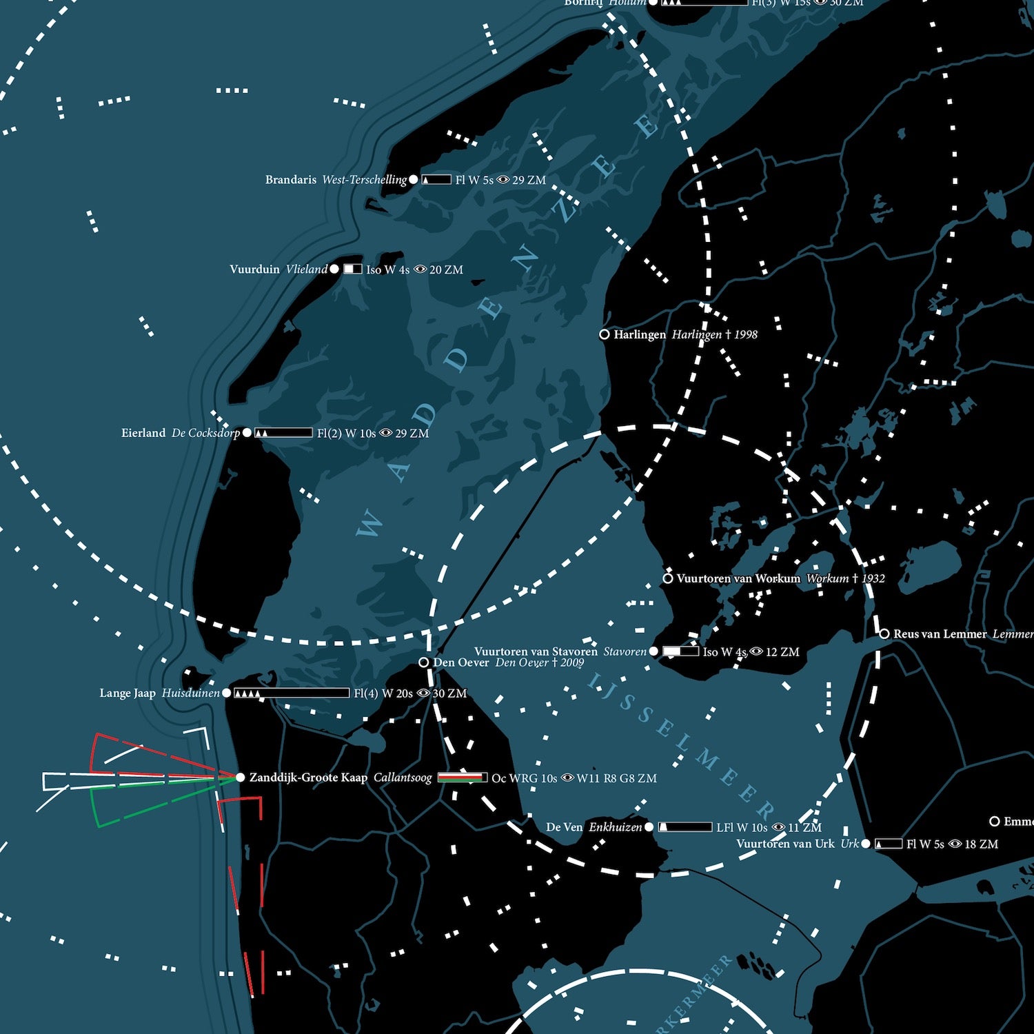 Dutch Lighthouse Map