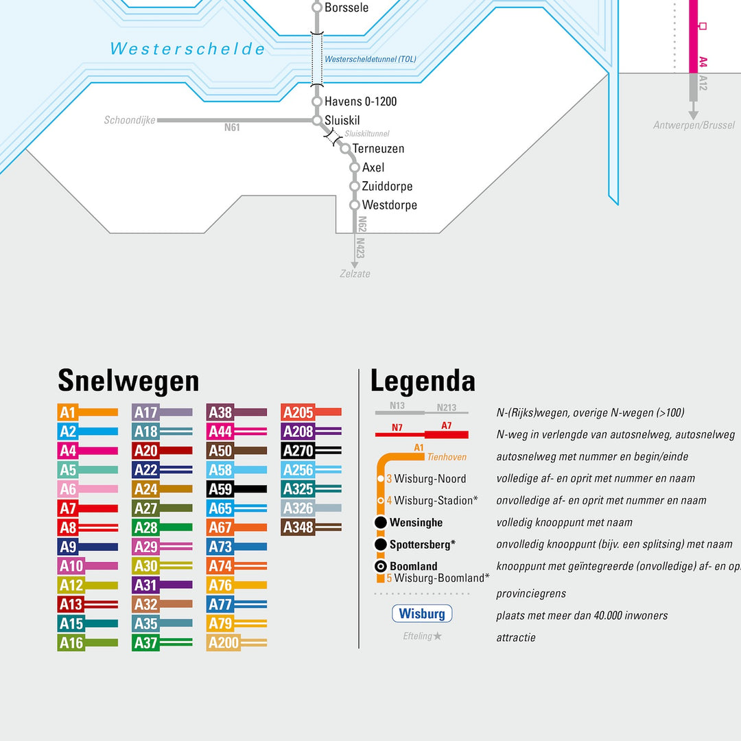 Nederlandse Snelwegkaart 2025