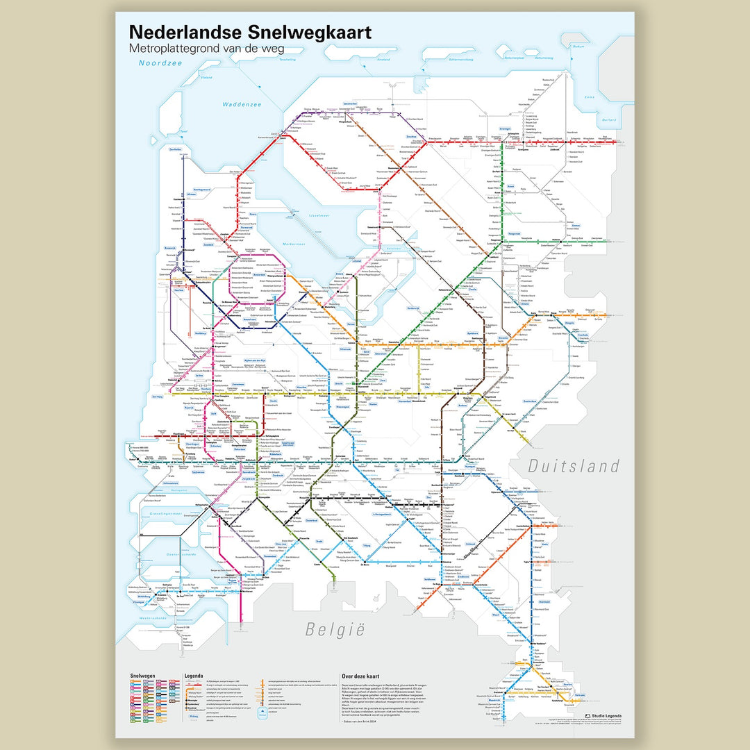 Dutch Highway Map 2025