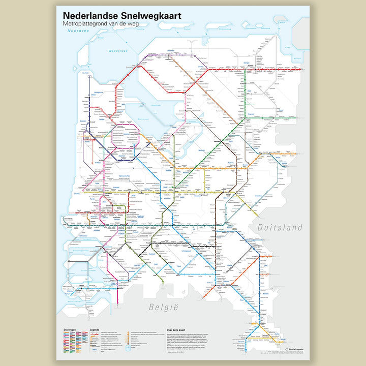 Nederlandse Snelwegkaart 2025