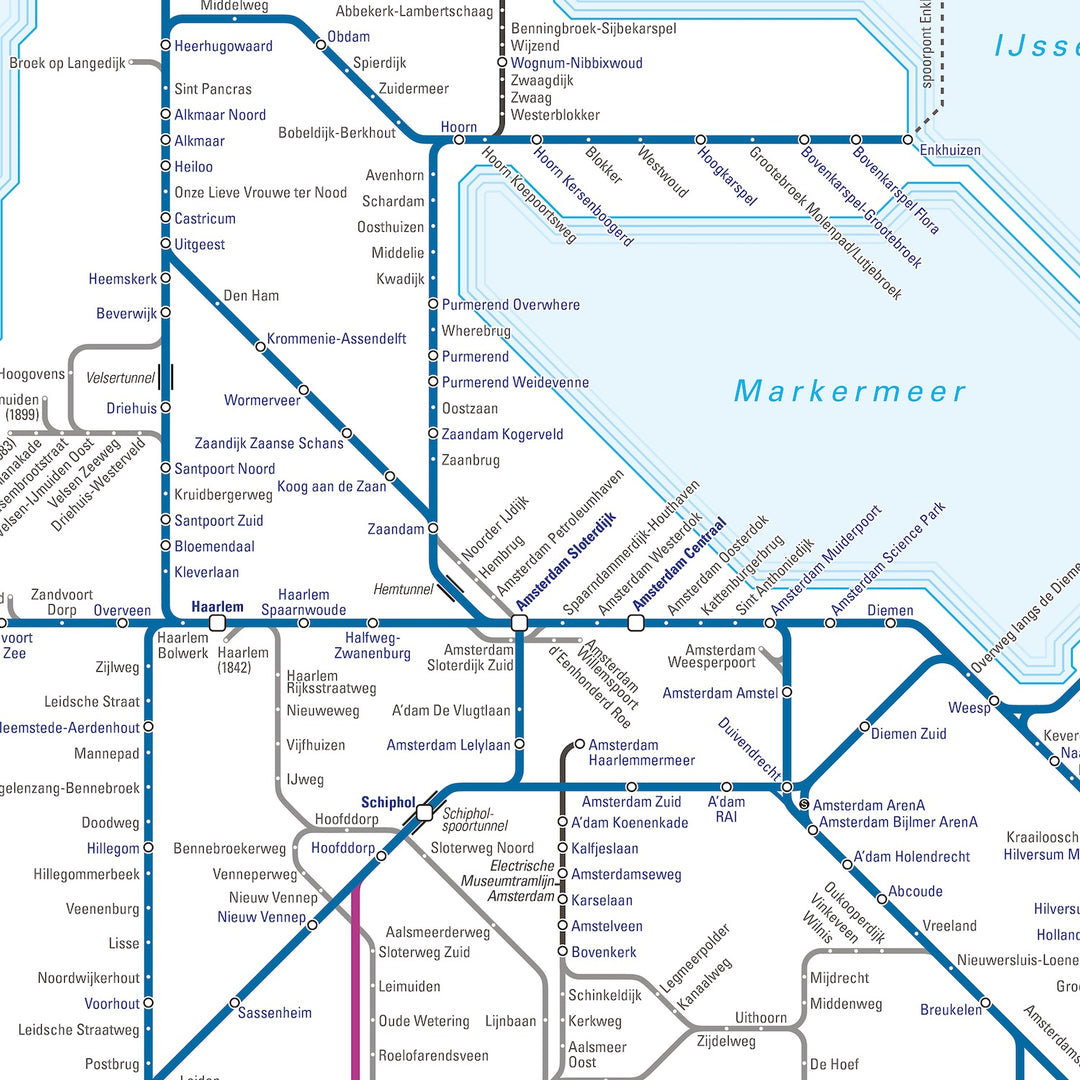 Dutch Rail Map 5e