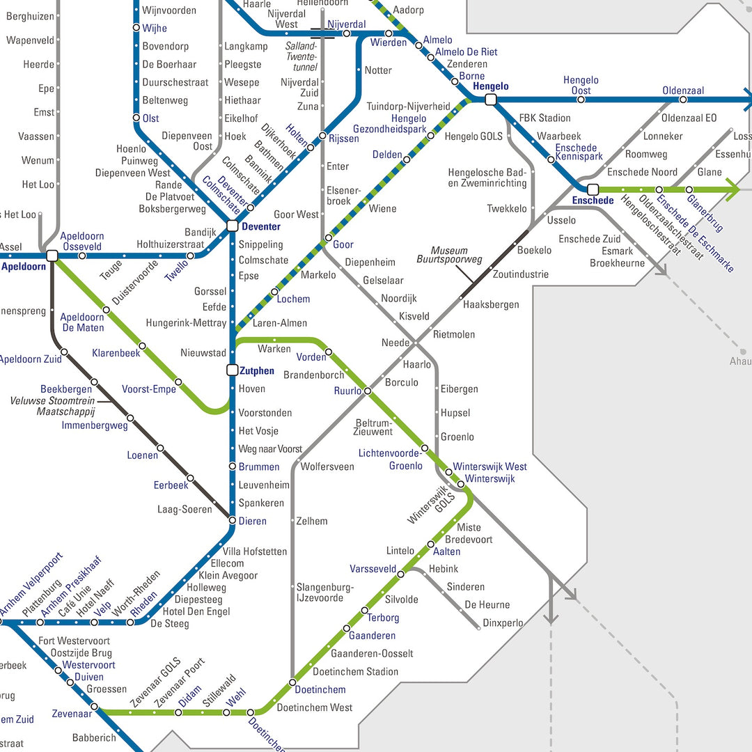 Dutch Rail Map 5e