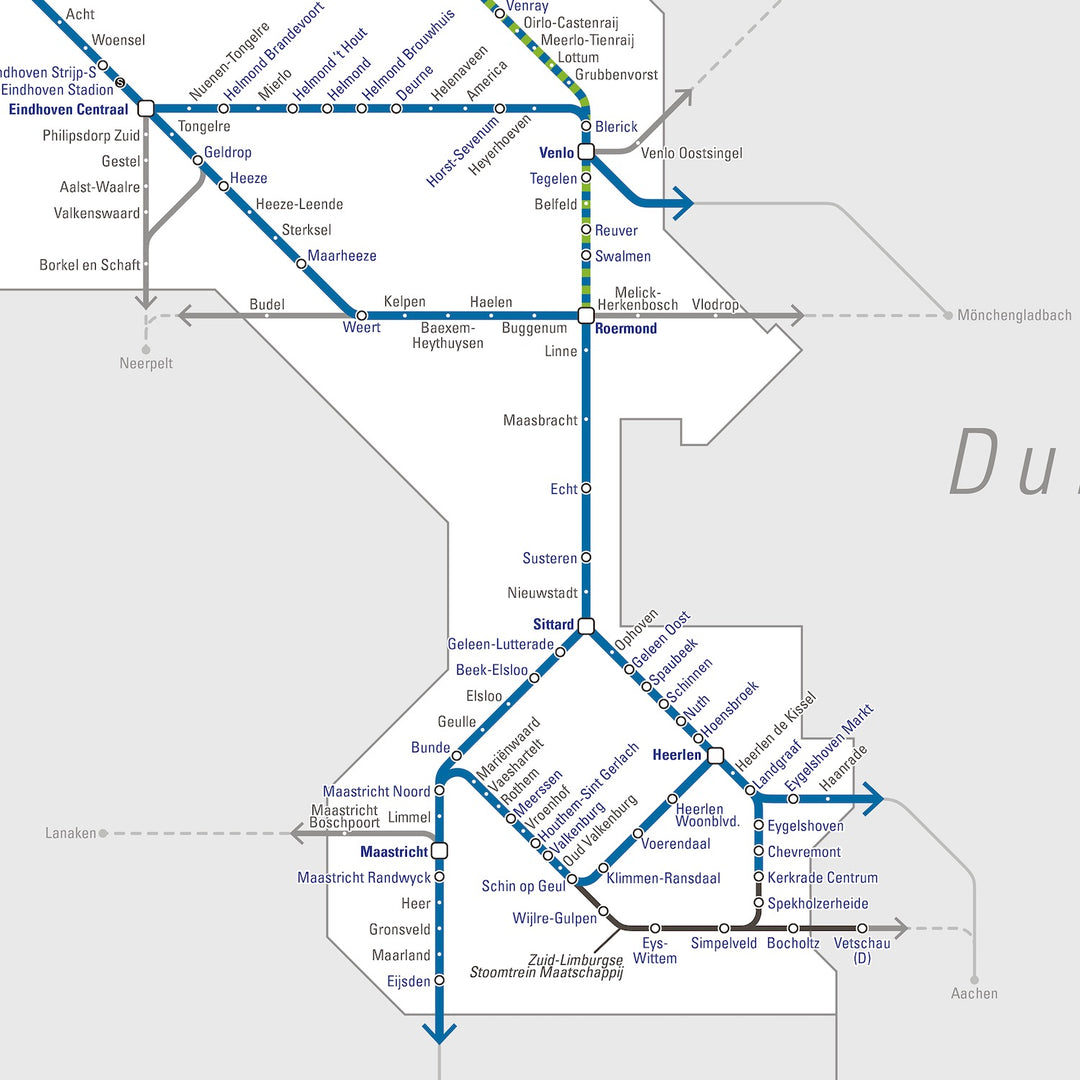 Dutch Rail Map 5e