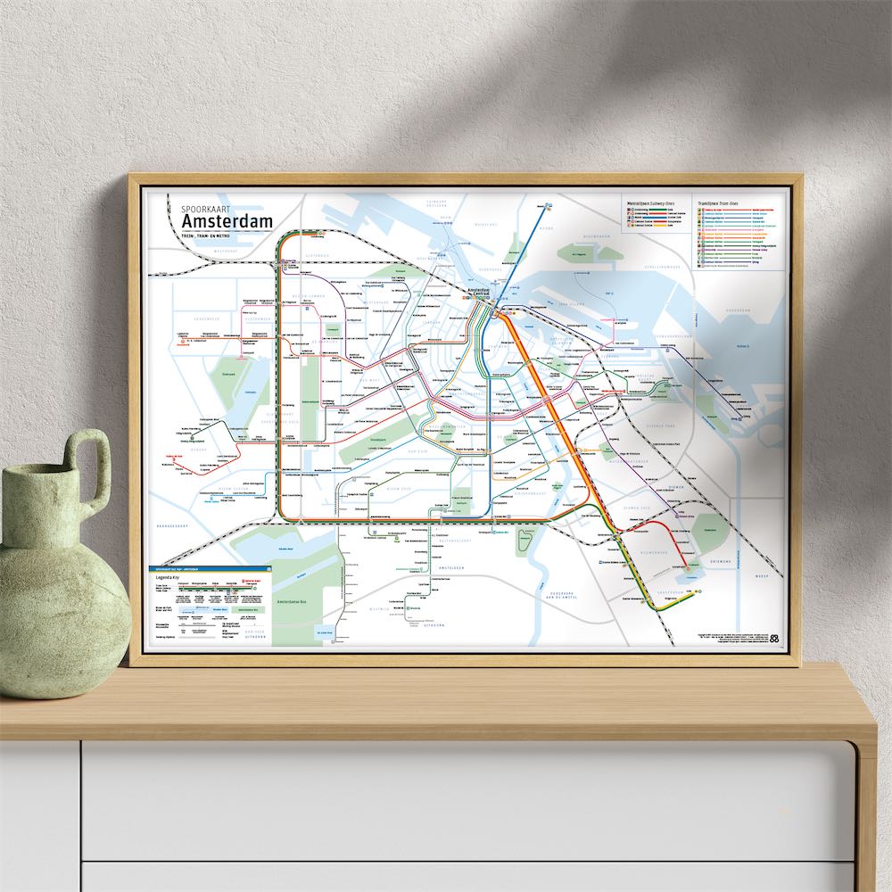 Rail Map Amsterdam