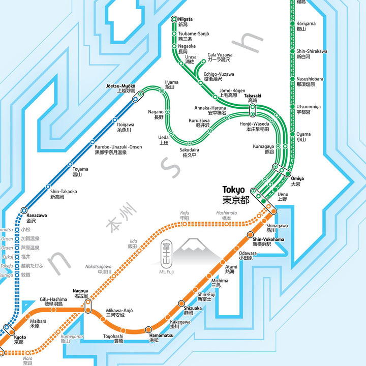 Shinkansen Map