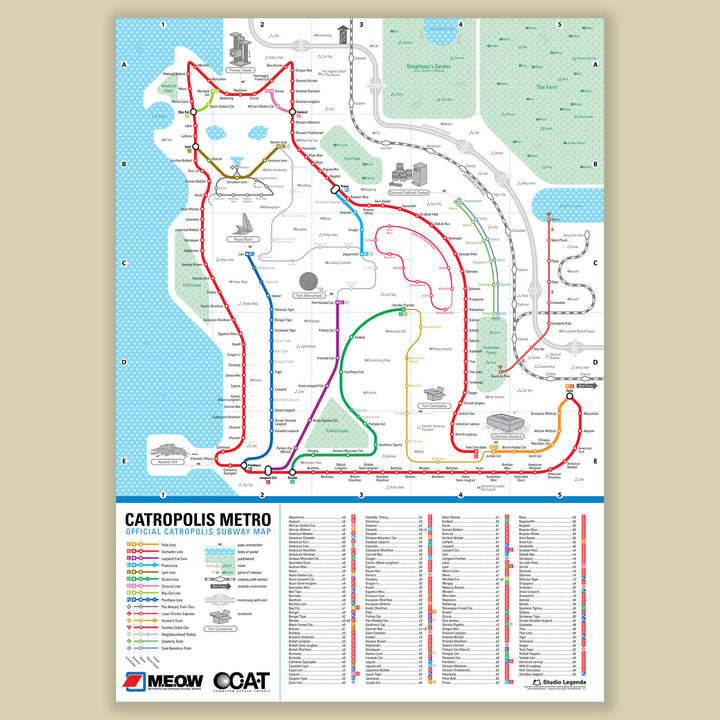 Catropolis Metro subway map