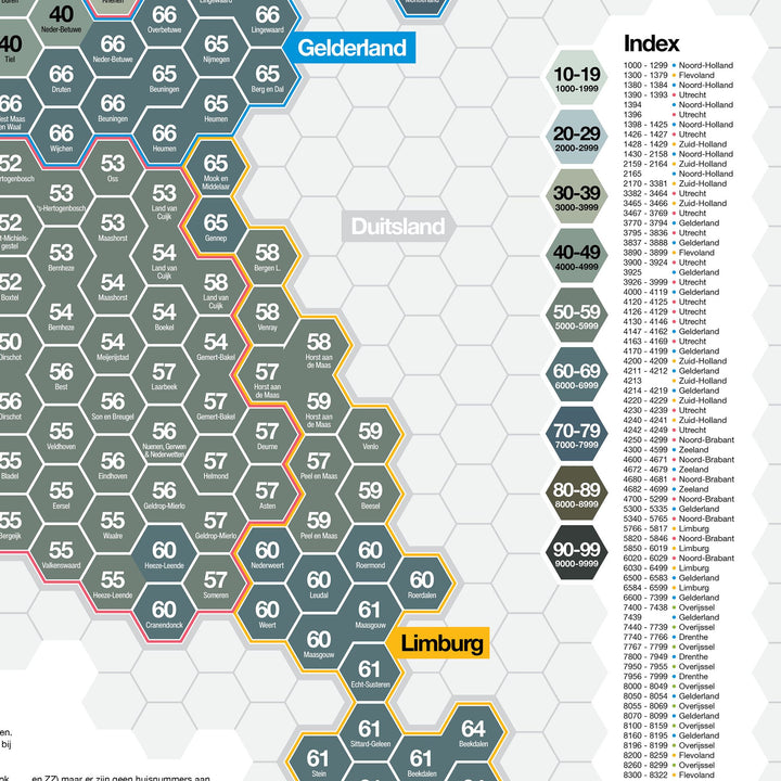 Postcode Map of the Netherlands