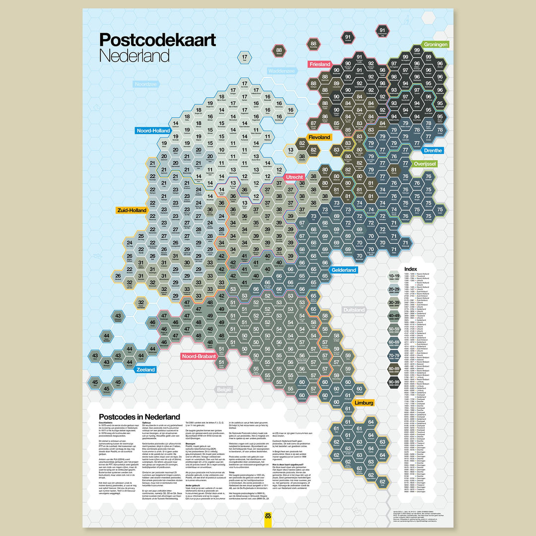 Postcode Map of the Netherlands